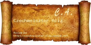 Czechmeiszter Aliz névjegykártya